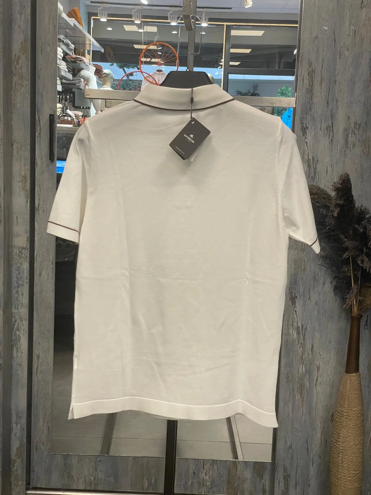 Beyaz Markova Polo Yaka T-Shirt