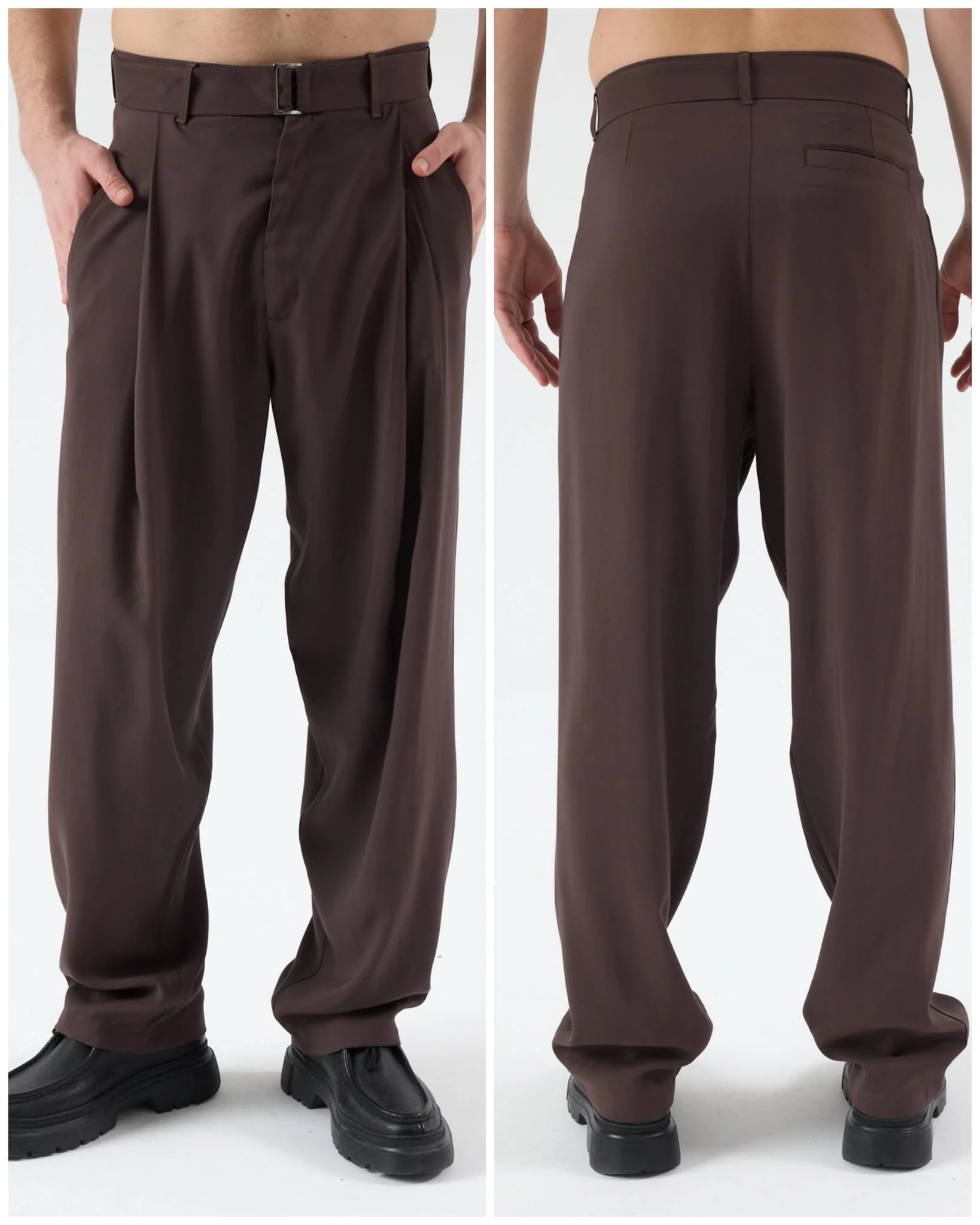 Kahve Yep Baggy Pantolon